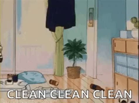 gif for cleaning|anime clean gif.